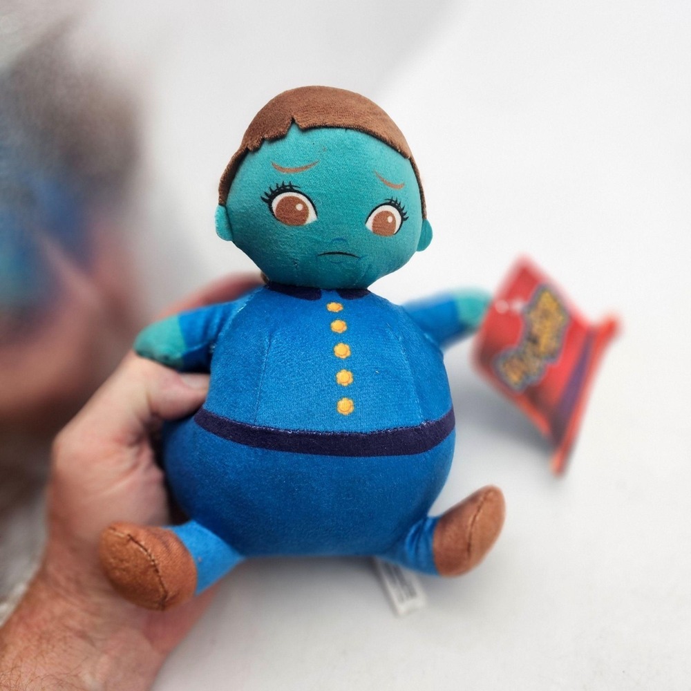 Toy Factory Willy Wonka Violet Beauregarde Big Head Plush Stuffed Toy 7" Blue